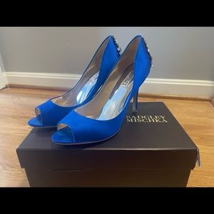 Badgley Mischka - Royal Blue Jeweled Heel